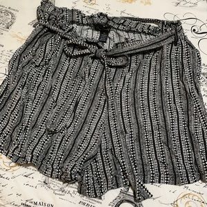 Paper Bag Tribal Print Shorts